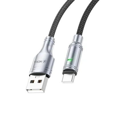 کابل شارژ Nexa L70 با سری Type-C جنس کنفی، مناسب برای شارژ سریع و انتقال داده