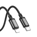 کابل شارژ 27 وات Nexa L70 با سری Type-C به Lightning جنس کنفی، مناسب برای شارژ سریع آیفون