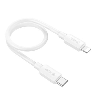 کابل شارژ 27 وات Nexa L3 با سری Type-C به Lightning، طول 25 سانتی‌متر، مناسب برای شارژ سریع آیفون