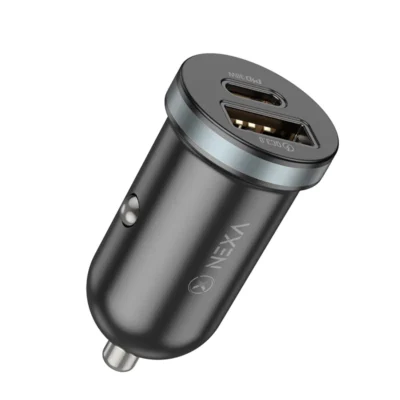 شارژر فندکی Nexa مدل R30 با توان 30 وات و پورت USB QC 3.0، مناسب برای شارژ سریع در خودرو